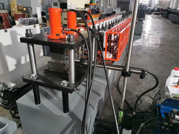 0.4mm Galvanized Steel Drywall Roll Forming Machine C U Stud Track With Chain Driving