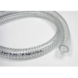 China 8mm Thick PVC Flexible Hose / Transparent Steel Wire Reinforced Pipe / Tubing supplier