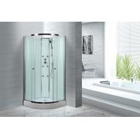 China Spacious Extra White Glass Shower Cabins For Country Clubs / Real Estate Property on sale