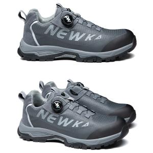 BOA Rotating Button Work Shoes with Kevlar Midsole and MD Sole for Breathable Comfort in Construction Safety Shoes