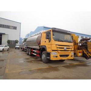 16CBM Bitumen Distribution Tanks Trucks And Trailers Howo 10 Wheel Three Insulation Layers