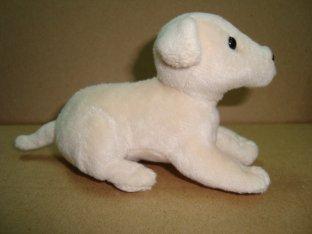 2012 New Design Soft Velboa White Puppy Realistic Custom Plush Toy for Kids