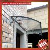China hot selling door window polycarbonate diy canopy awning shelter canopies with aluminum alu bracket support arm wholesale