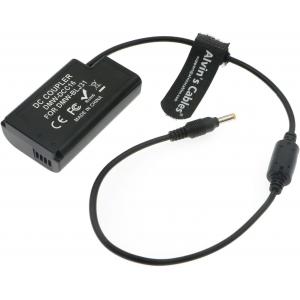 Alvin'S Cables Straight DC To DMW-DCC16 Dummy Battery Power Cable For Panasonic LUMIX S1 S1M S1R S1RM S1H Camera