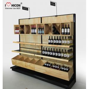 China Commercial Wine Display Racks And Liquor Shelving For Wine Stores / Shops supplier