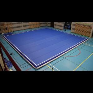 China Compact Blow Up Gymnastics Mat , Thick Gymnastics Tumble Track At Home supplier