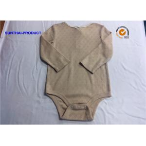 China 100% Cotton Newborn Baby Bodysuits Crew Neck Long Sleeve Baby Romper For Girls supplier