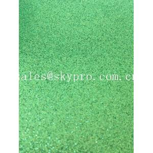 China Green Anti - UV  Glitter EVA Foam Rubber Sole Sheet Soft 1mm Thickness Deversified Colors Embossed Plastic Sheet Roll supplier