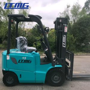 China Portable Electric Forklift Truck 1.5 Ton With 48V Battery Work In Refrigeration Storage supplier