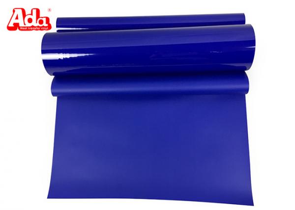 T Shirt Royal Blue Heat Transfer Vinyl Cut Small Letter Good Adhesive Force