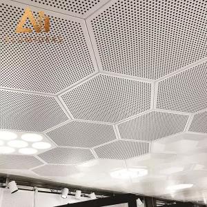 Custom Decoration Aluminium Perforated Metal Ceiling Tiles