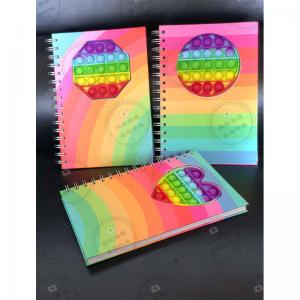 School Office Accessories Hard Cover Spiral Notebook with Durable Silicone Cover