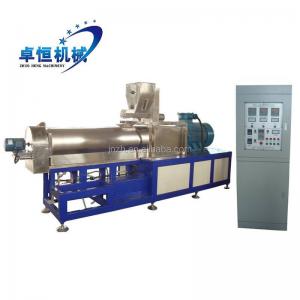 China Auto CAD Layout Twin Screw Extruder for Fish Shrimp Feed Food Processing Line Plant supplier