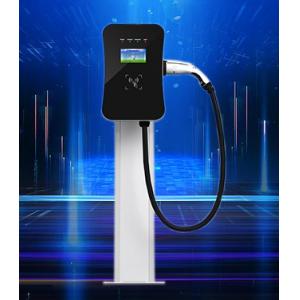 7 Kw Type2 Wall Mounted Car Charger For Electric Vehicle With Lcd Screen