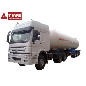 China 25 Tons LPG Tanker Truck , White LPG Transport Truck  Lean Alloy Steel Tank High Reliability supplier