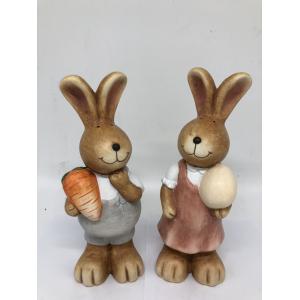 Polyresin Rabbit Figurine Home Resin Garden Decor Handmade Craft