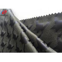 China Knitted Faux Micro Suede Polyester Fabric Embossed Home Textile Material For Upholstery on sale