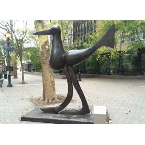 Art Deco Life Size Bird Sculpture Bronze Animal Statues Casting Finish