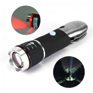 8 Hours Lighting Period FL019 Portable LED Torch Light with Emergency Hammer and Tactical Knife