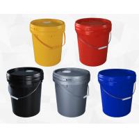 China 5 Gallon Plastic Buckets With Lid And 20Liter Capacity For Water Storage Solutions on sale