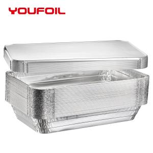 China Large Capacity Disposable Aluminum Foil Pan Full Size Pan with Lid supplier