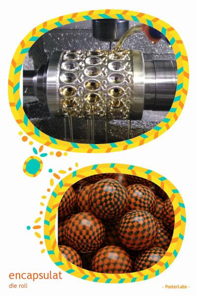 Paintball Die Roll Soft Capsule Mold encapsulation machine phmaracetical use
