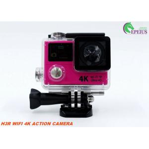 China Ultra Hd 4k Action Camera With H3R Dual Screen ,170 Degree Lens Remote Control Camera  supplier