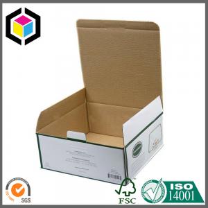 China Green Color Printed Paper Corrugated Box; Self-Locking Tab Paper Packaging Box supplier