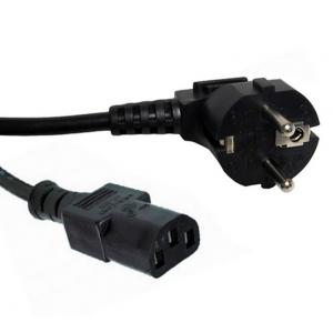 EURO Schuko Plug Power Cord to IEC C13 Plug Lead Cable