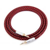China 50mm Flat Red Suspension Cotton Cable Sleeve Expanding Braided Sleeving on sale