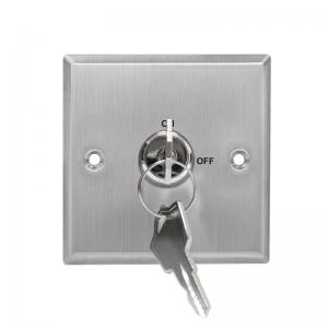 Access Control Dpdt Key Switch , Double Throw Double Pole Key Switch Screw Type