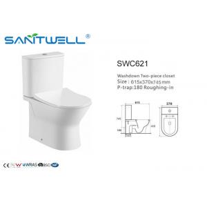 Chaozhou New Design Round Shape Dual Flush Toilet  Universal Washdown Two Piece Sanitary Ware