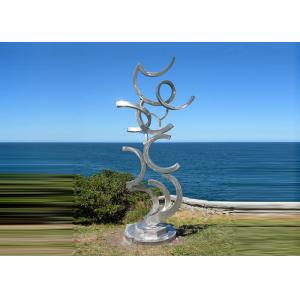 China Contemporary Art Stainless Steel Sculpture For Outdoor Decoration Anti Corrosion wholesale