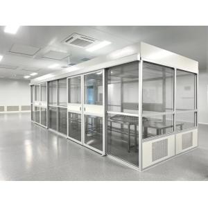 China Modular Clean Room Baked-Paint Steel Plates and Epoxy Resin Flooring for Temperature Control in Energy/R D wholesale