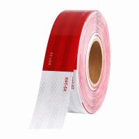 China 5cm PET DOT Reflective Tape For Trailer PET Glass Bead Customized on sale