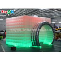 China Portable Photo Booth Inflatable Photo Studio Lightweight Inflatable Photo Booth Double LED Strips For Trade Show on sale