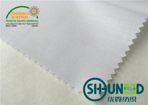 White Cotton Interlining with Hard Handfeeling , interfacing material