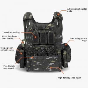 China Outdoor Sports Training Men'S Heavy Duty 600d Camouflage Molle Board Vest Tactical Vest supplier