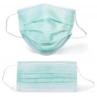 China High filtrationDisposable Face Mask , 3 Ply Disposable Green Pp Face Mask on sale