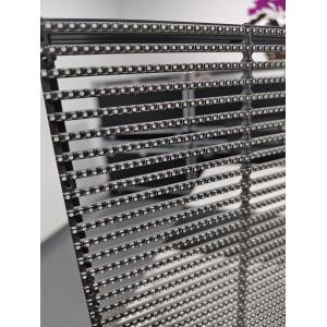 China High Definition LED Grille Screen IP65 Transparency LED Grille Display wholesale