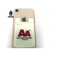 China Custom 3M Silicone Smart Wallet Cell Phone Card Holder Logo Customized on sale