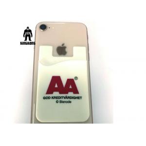 China Custom 3M Silicone Smart Wallet Cell Phone Card Holder Logo Customized supplier