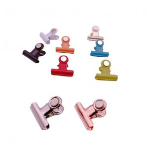 China 30mm Small Metal Magnetic Hinge Clips Strong Magnet for Office School and Photo Display supplier