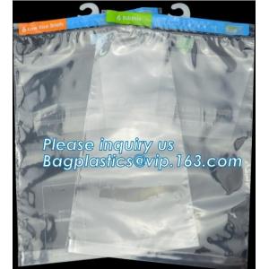 China Hanger Plastic Hook Bag for Packaging on Festivals,Hanger PVC bed sheet packaging bag with buttons,Stationery Set Transp supplier