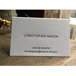 High End Letter Press Business Cards , Pantone Printing Business Cards