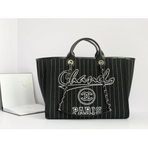 China Large Custom Branded Bags Cotton Calfskin Chanel 2.55 Handbag Metalblack And White supplier