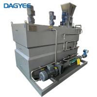 Three Tanks Polymer PAM Make Up Mixer Chamber Chemical Dosing System