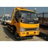 China JAC Tilt Deck Flat Bed Recovery Truck , Rollback Light Duty Wrecker wholesale