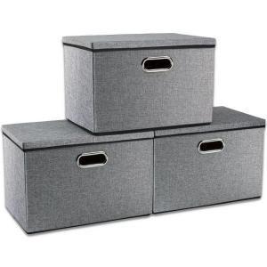 China Storage Boxes with Lids Fabric  Storage Bins Organizer Containers  with Lid for Home supplier