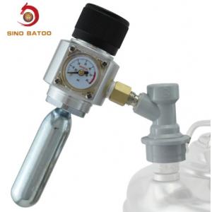 Portable Aluminum Compact CO2 Regulator 60PSI For Carbonation